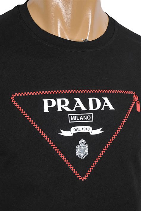 prada t-shirt men's price|Prada cettire men's shirt.